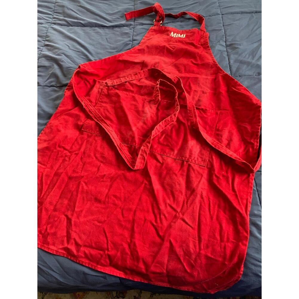 Mimi Red Kitchen Apron Good Condition​